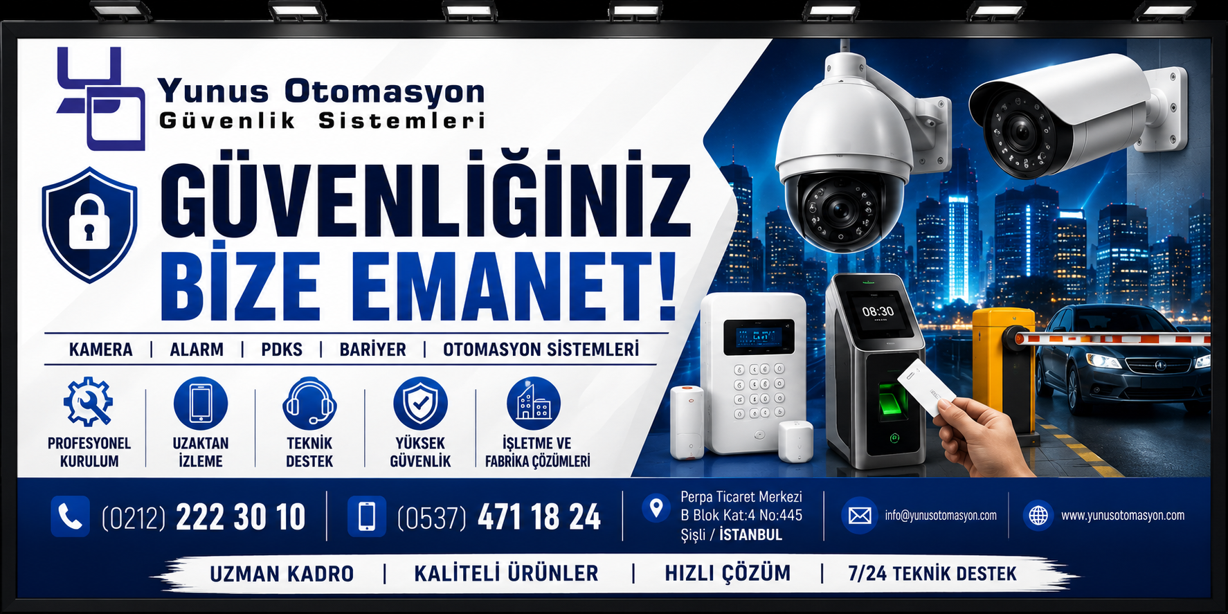 Yunus Otomasyon Güvenliğiniz Bize Emanet